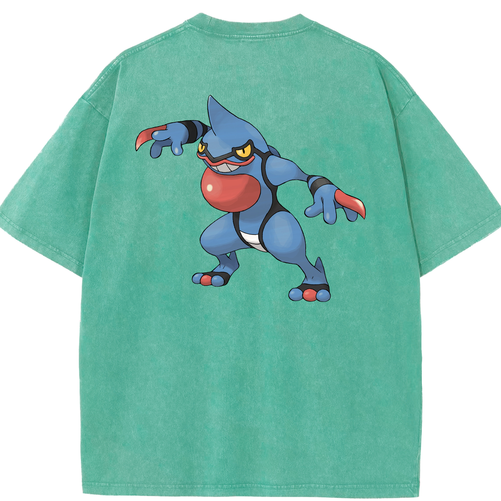 （画像用） ポケットモンスター Pokémon 綿100% ヴィンテージ風 半袖Tシャツ（背面プリント）